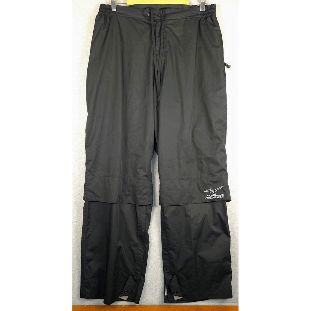 Mizuno Impermalite Waterproof Mens XL‎ Black Lightweight Performance Rain Pants